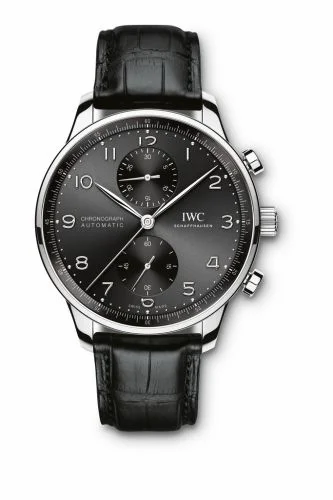 IWC Portugieser Chronograph Stainless Steel / Black IW3716-09 (IW371609)